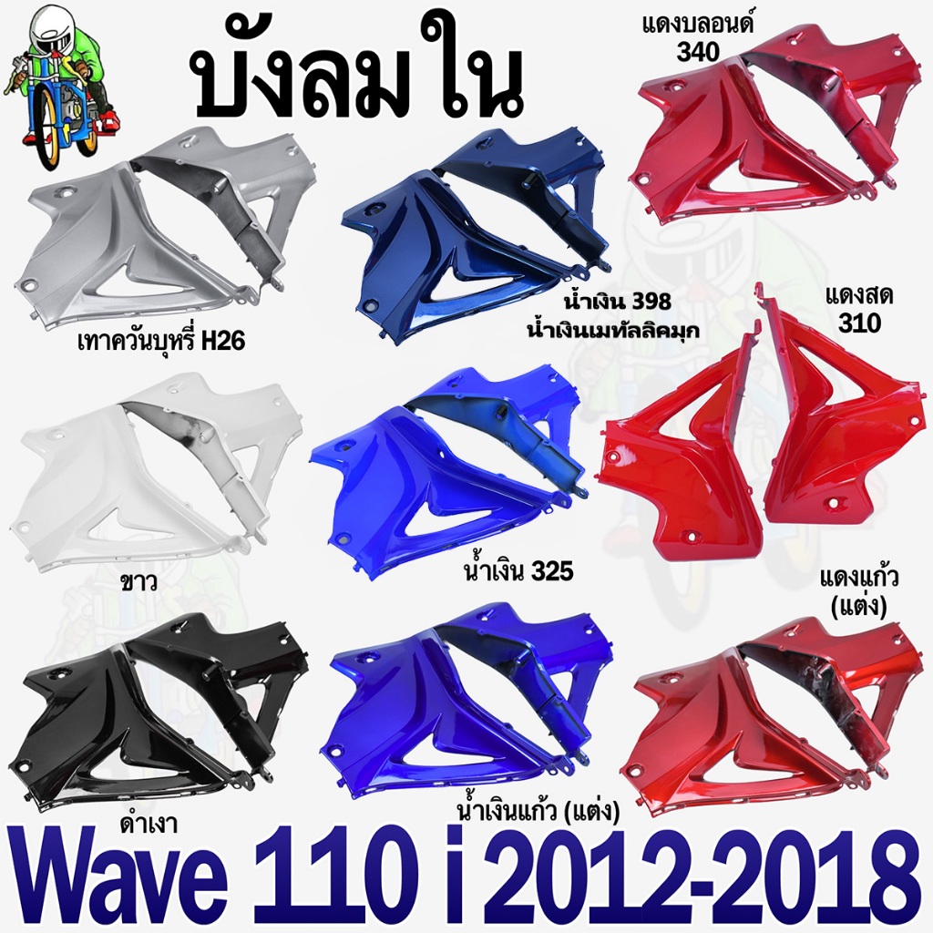 บังลมใน WAVE 110 i (2012-2018) ชิ้นส่วนแต่ง สีสวย (งานABS)