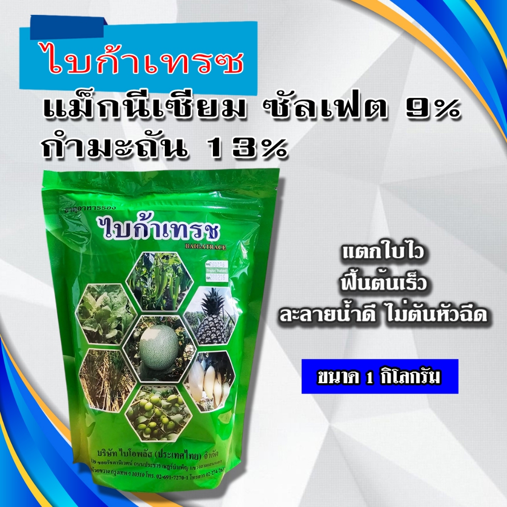 ไบก้าเทรช ช่วยสร้างคอลโรฟิลด์ให้พืชปรุงอาหารได้ดียิ่งขึ้น ใบหนาเขียวเข้ม พร้อมออดดอก ติดดก เพิ่มรสชาติให้ผลไม้
