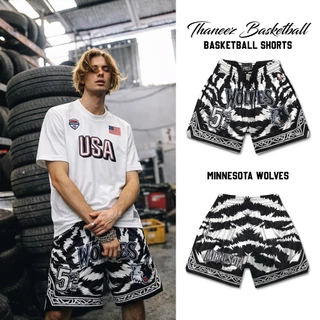 กางเกงกีฬา กางเกงบาสขาสั้น MINNESOTA WOLVES [ มีไซส์ใหญ่ ]