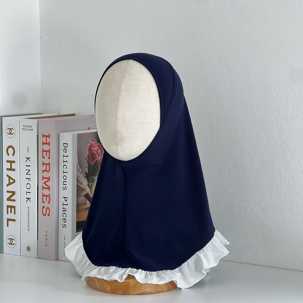 ฮิญาบกุ๊กไก่สำหรับเด็ก (รุ่นระบาย)