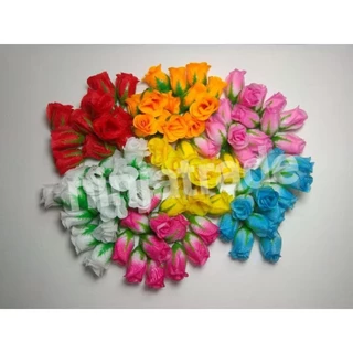 หัวดอกกุหลาบวา กุหลาบผ้า มี 13 สีให้เลือก