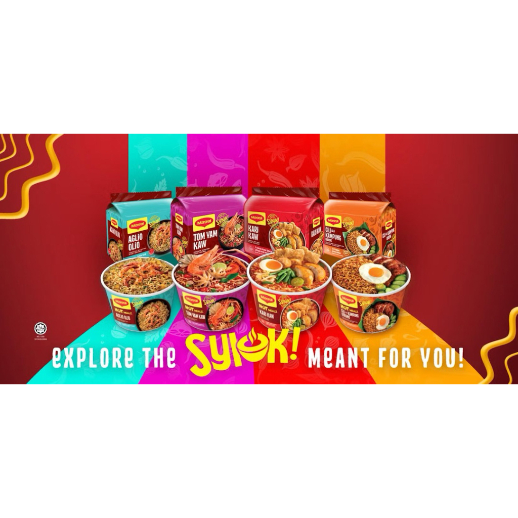 Maggi Syiok Instant Noodles ขนาด 5x77gบะหมี่กึ่งสำเร็จรูประดับพรีเมียมจาก Nestlé ราคา ถูกที่สุด ดีลบีเคเค แกลเลอรีภาพที่ 2