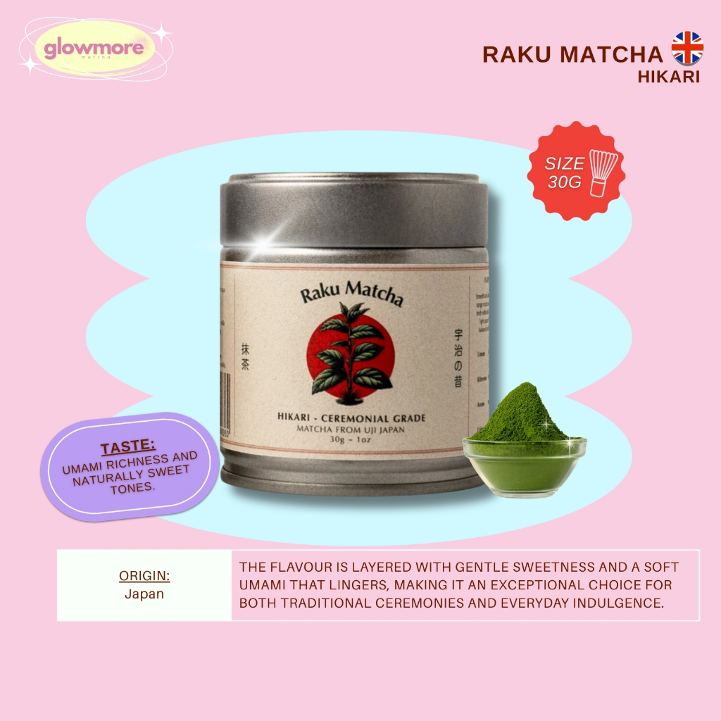 [พร้อมส่ง] Raku Matcha - Hikari Ceremonial Grade Matcha 30g