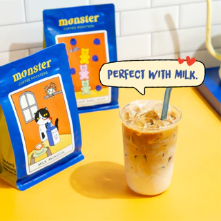 Monster and Friends Milky Berry Set เซ็ตจับคู่เบลนด์เมล็ดกาแฟคั่วกลางที่ขายดีที่สุดของเรา