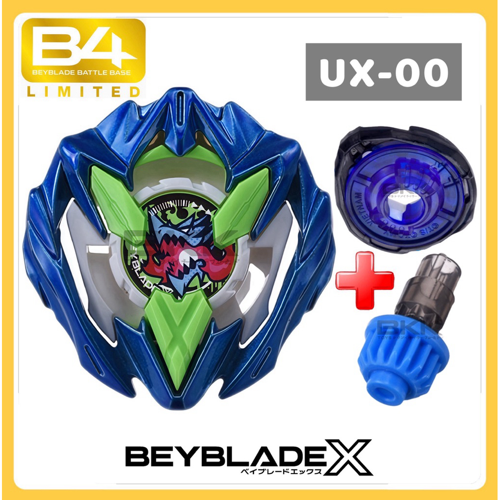 [ ของแท้ พร้อมส่ง ] น้ำเงิน ดำ น้ำเงิน TAKARA TOMY BEYBLADE X UX-00 DRAN BUSTER 1-60 A EXCLUSIVE ( S