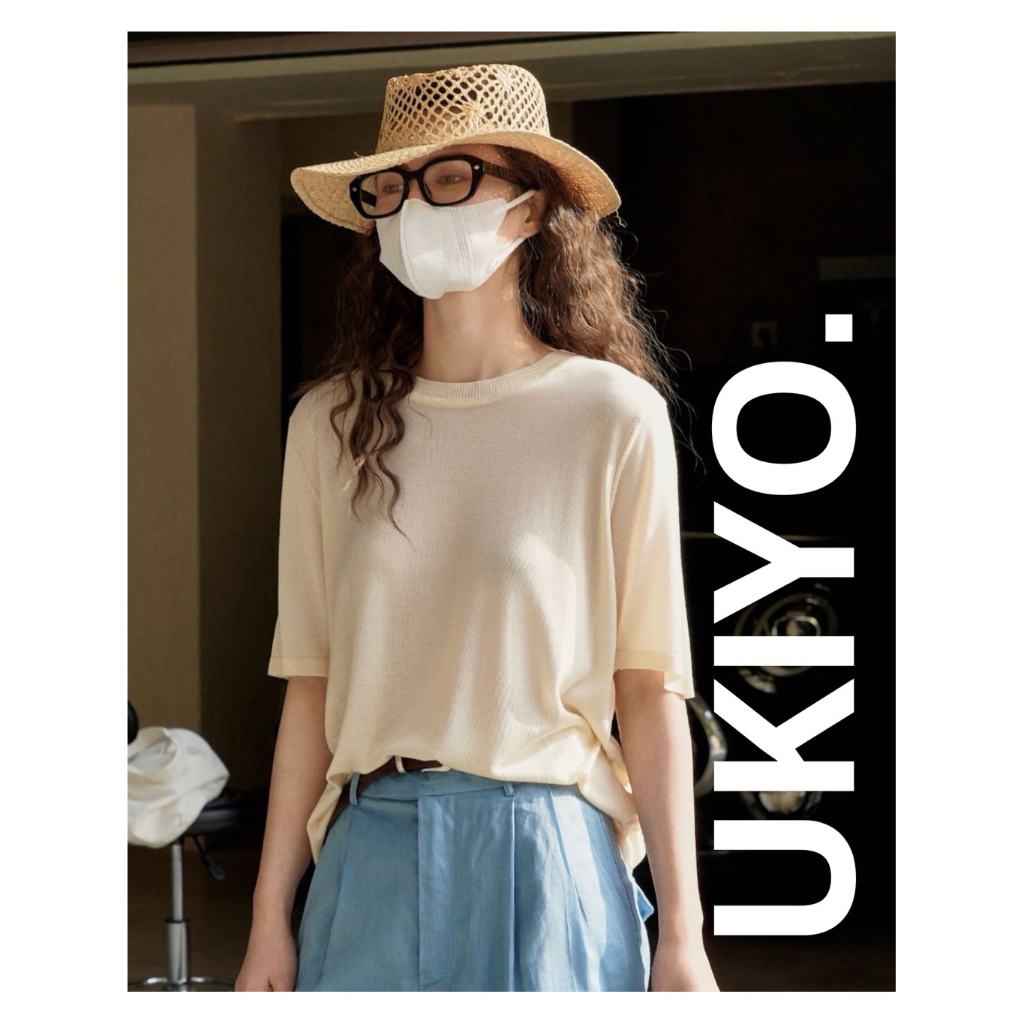 Yawaragi Knitted Shirt เสื้อยืดถักโทนสีครีมธรรมชาติ ลุค Natural Minimal