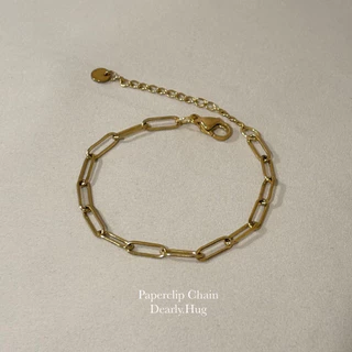 Dearly.Hug- Gold Braclet สีทอง สร้อยข้อมือสแตนเลส