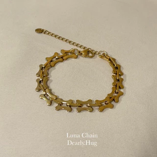 Dearly.Hug- Gold Braclet สีทอง สร้อยข้อมือสแตนเลส