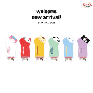 Chacha socks - ใหม่ ถุงเท้าซานริโอ้ Sanrio bubble gum ankle socks ถุงเท้าข้อสั้น ถุงเท้าเกาหลี แบรนด์ kikiya