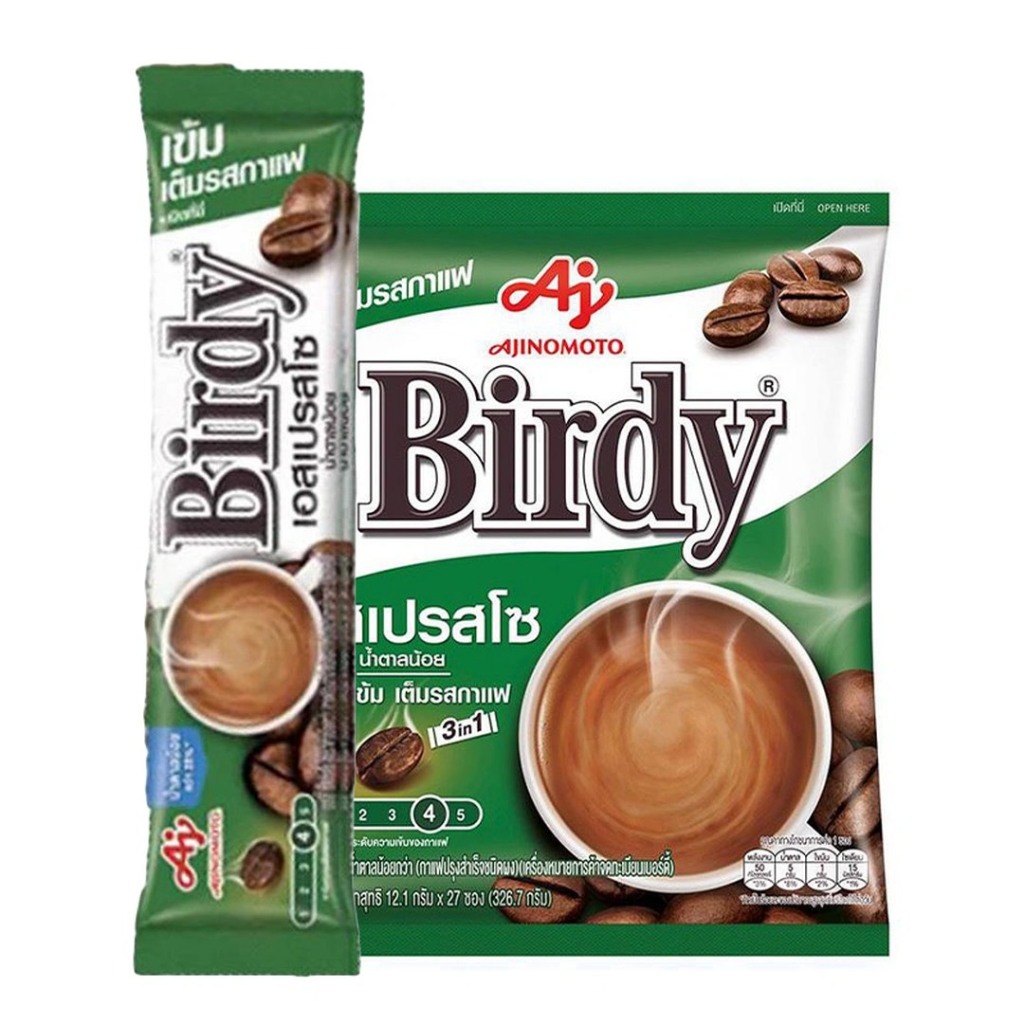 27 ซอง กาแฟเบอร์ดี้ 3in1 รสชาติเข้มข้น