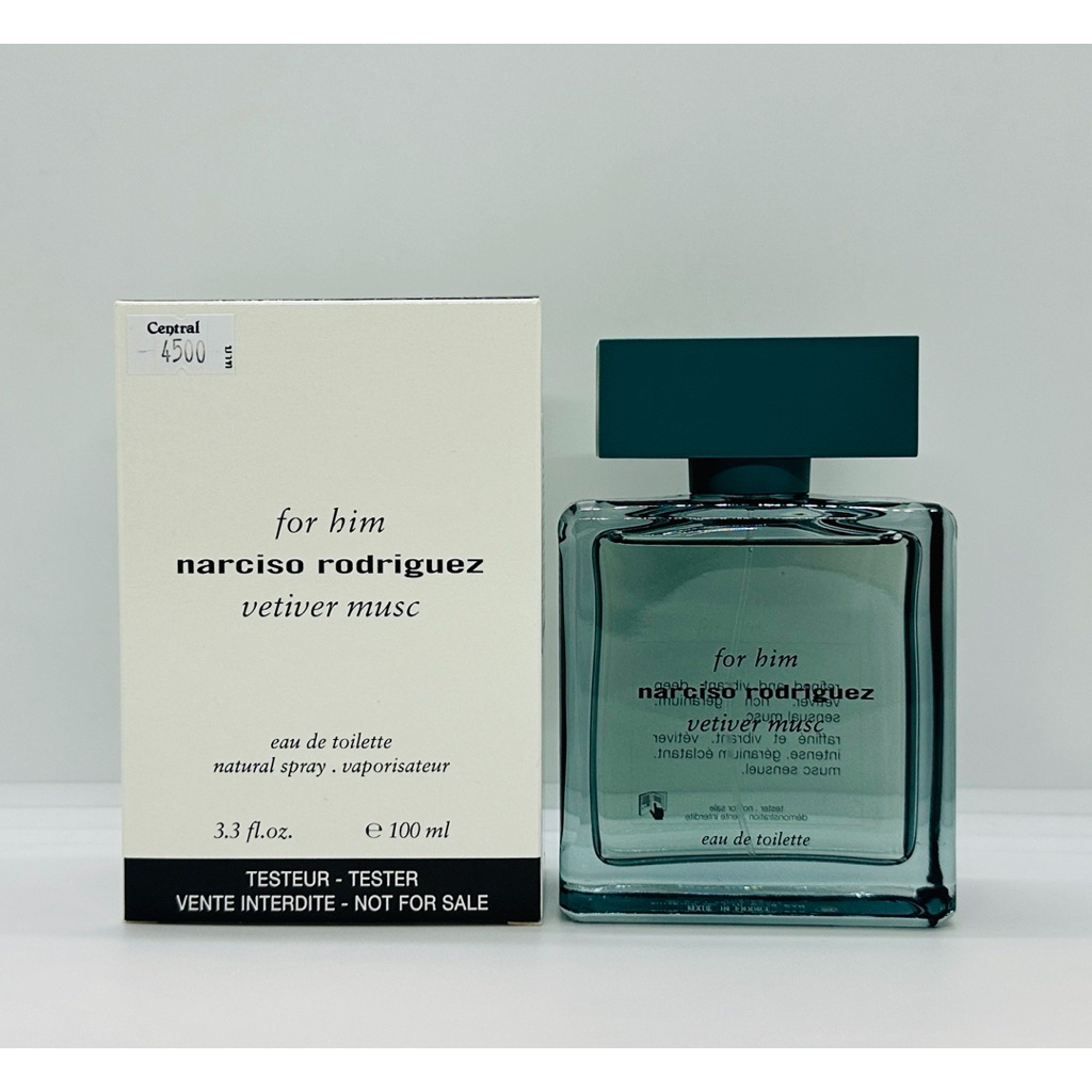 Narciso Rodriguez Vetiver Musc For Him EDT 100 ml  กล่องเทส สคบ.ไทย