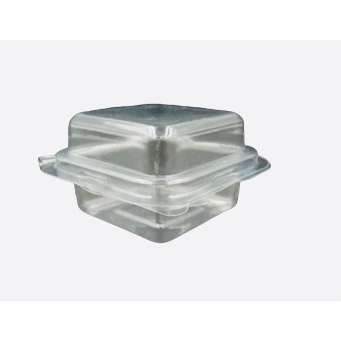 กล่องขนม กล่องเบเกอรี่ กล่องใส ฝาพับ FF17 FF 17 FF-17 100ชิ้น กล่องขนมเปี๊ยะ กล่องบราวนี่จิ๋ว