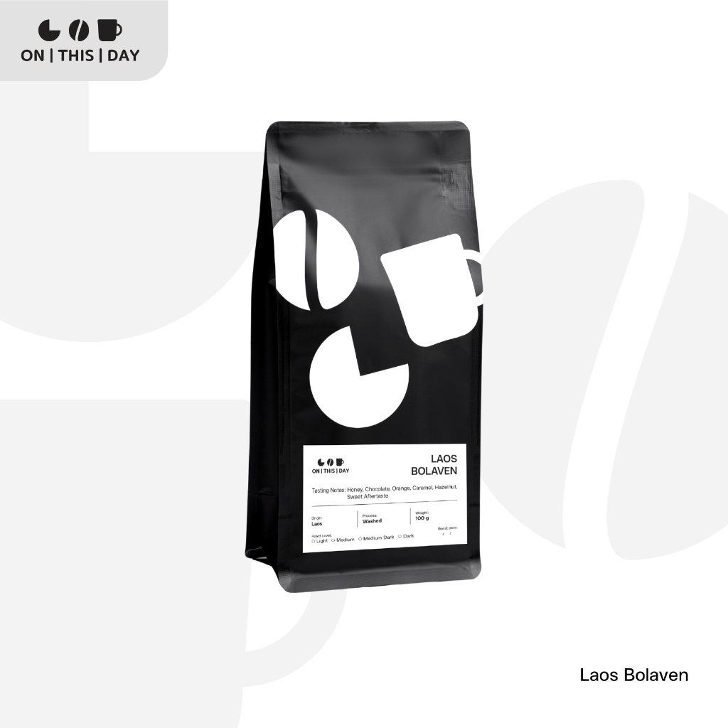 ON THIS DAY เมล็ดกาแฟคั่ว Laos Bolaven ขนาด 100 / 200 / 500 g