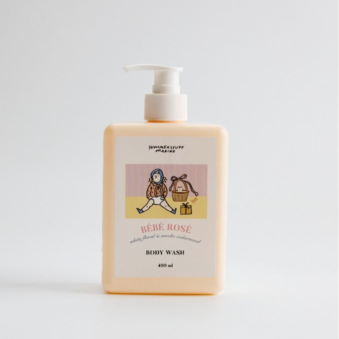 Summerstuff.marine - BODY WASH (SHOWER GEL) กลิ่น BEBE ROSE (400 ml) - เจลอาบน้ำ ครีมอาบน้ำ