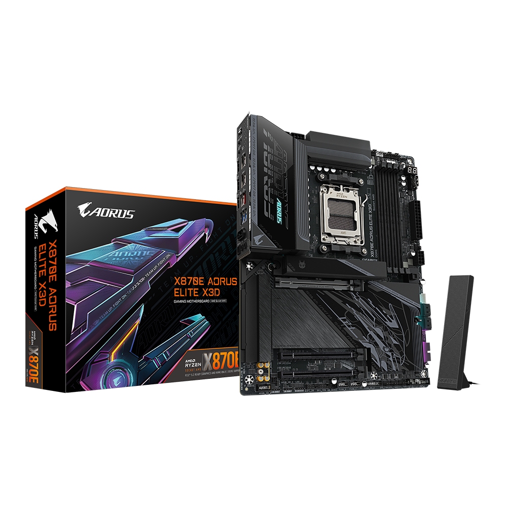 MAINBOARD (เมนบอร์ด) GIGABYTE X870E AORUS ELITE X3D - AMD SOCKET AM5 DDR5 ATX