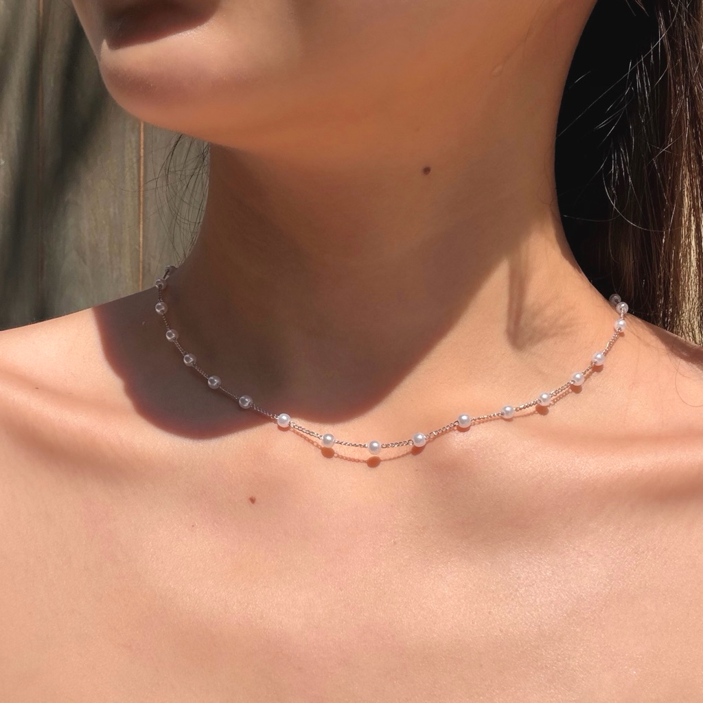 Socrush.bkk | BUBBLE PEARL necklace | SN-094 | สร้อยคอมุก