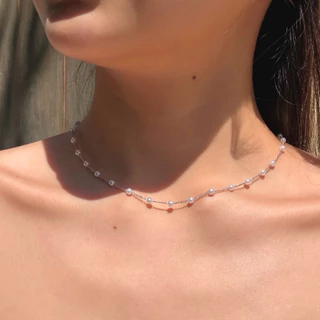 Socrush.bkk | BUBBLE PEARL necklace | SN-094 | สร้อยคอมุก