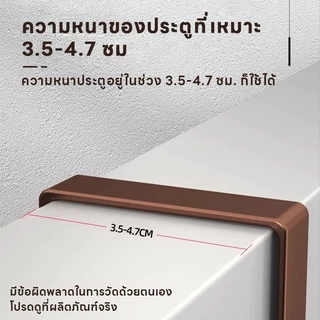 ไม่ต้องเจาะรู มีตะขอแขวนหลังประตู ติดผนัง ที่แขวนเสื้อผ้า หมวก กระเป๋า