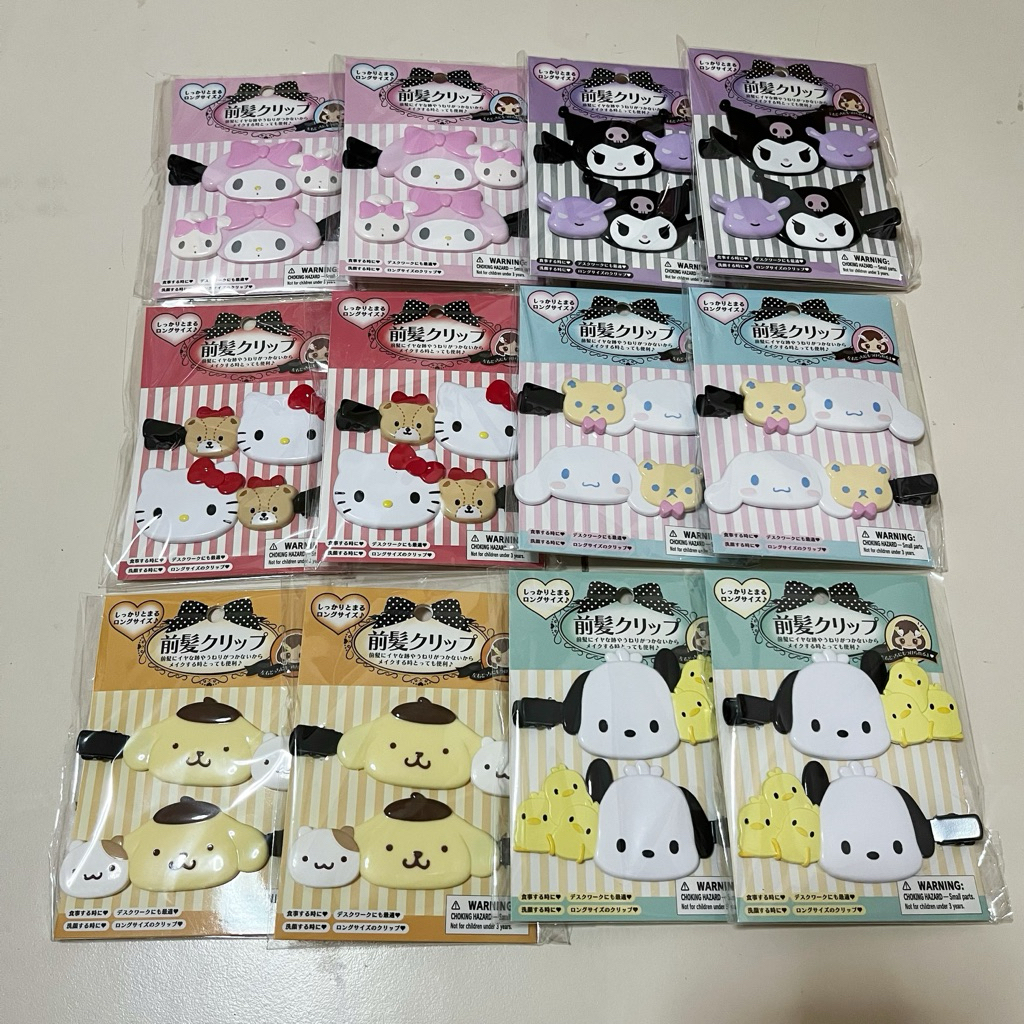 [‼️ ของแท้ พร้อมส่ง‼️] 💗กิ๊บติดผม Sanrio จากญี่ปุ่น รุ่นจัมโบ้ แบบใหญ่ ติดแน่น