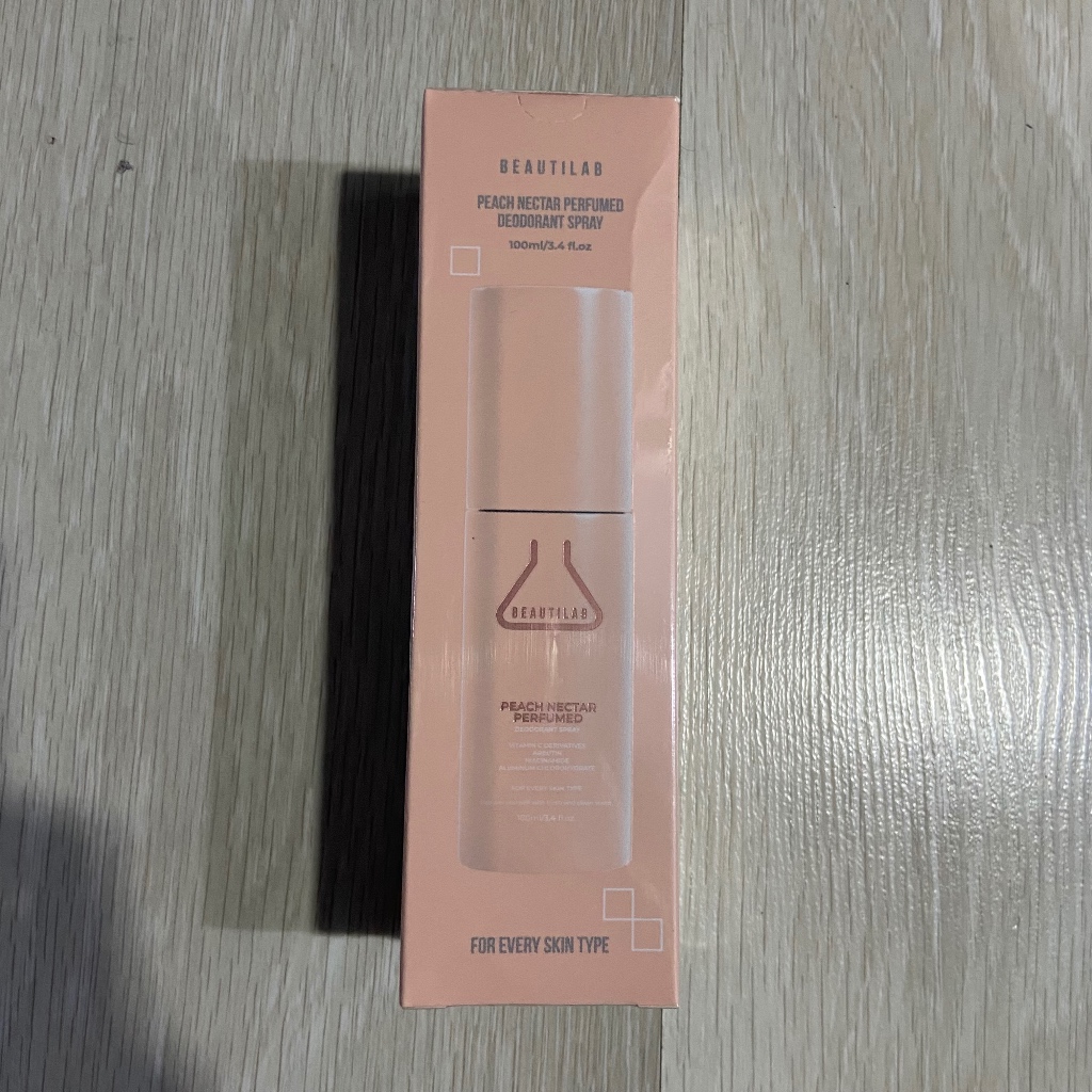 BEAUTILAB PEACH NECTAR Perfumed deodorant Spray 100 ml บิวตี้แลป พีช เนคตาร์ เพอร์ฟูม ดีโอโดแรนท์ สเปรย์ดับกลิ่นตัว