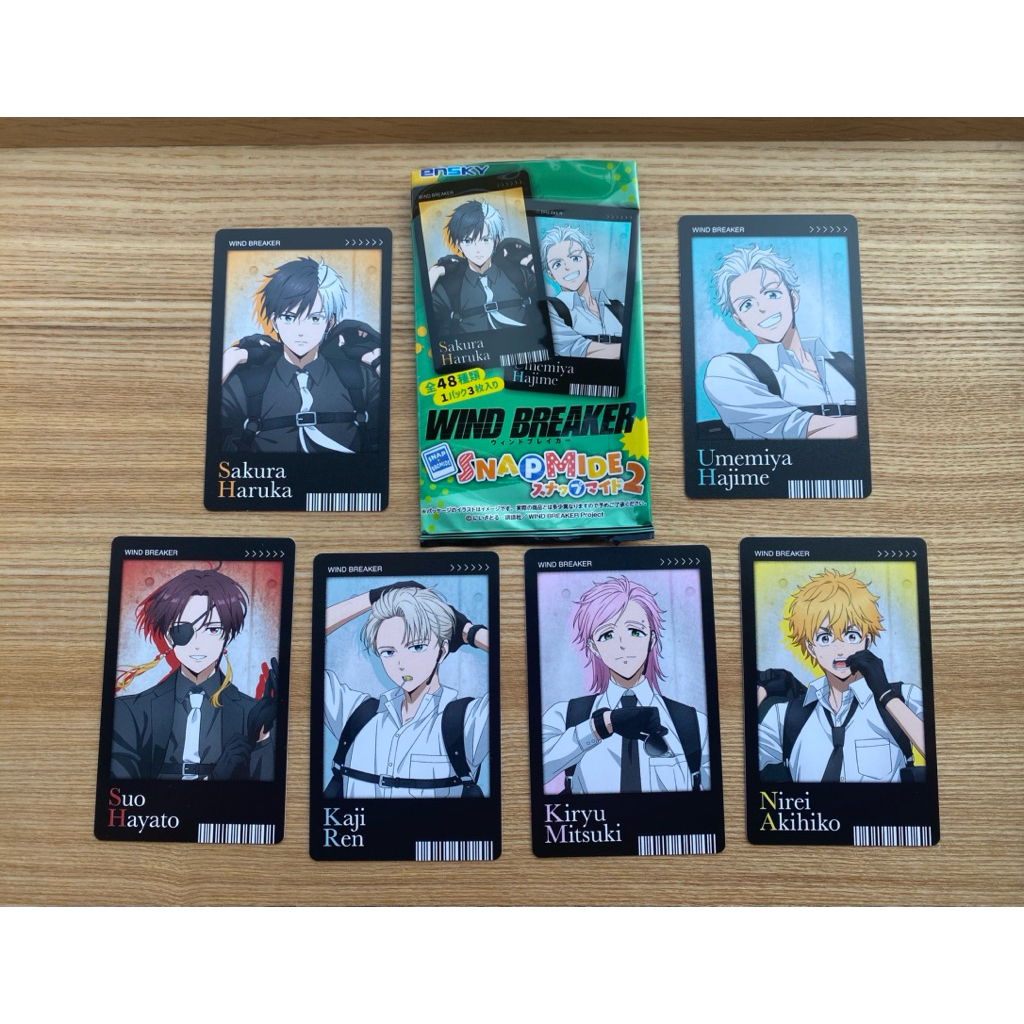 Wind Breaker card, snapmind2 ปี 2026การ์ดสะสมแอนนิเมะ วินด์ เบรคเกอร์