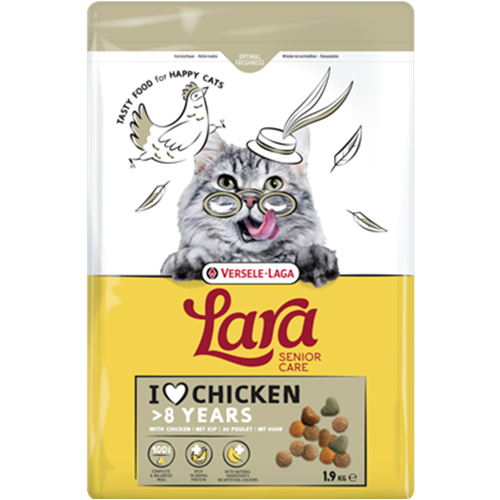 Lara Senior 2kg อาหารสำหรับแมวแก่ อายุ 8 ปีขึ้นไป ทอรีนสูง