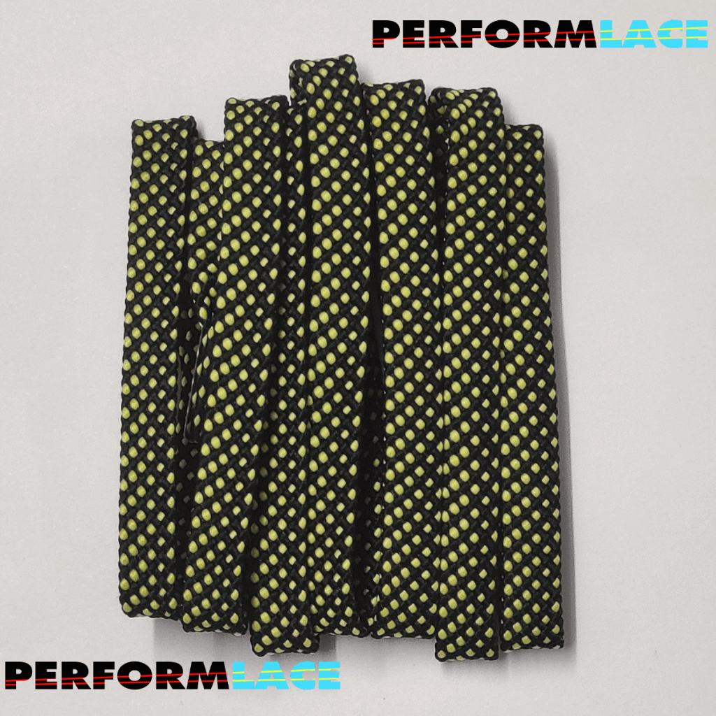 เชือกรองเท้าลาย Pattern Lace (1 คู่ = 2 เส้น) ▲ สีขาว/ดำ ▲ 90 – 120 ซม▲   สินค้าพร้อมส่งจากไทย ราคา ถูกที่สุด ดีลบีเคเค แกลเลอรีภาพที่ 2