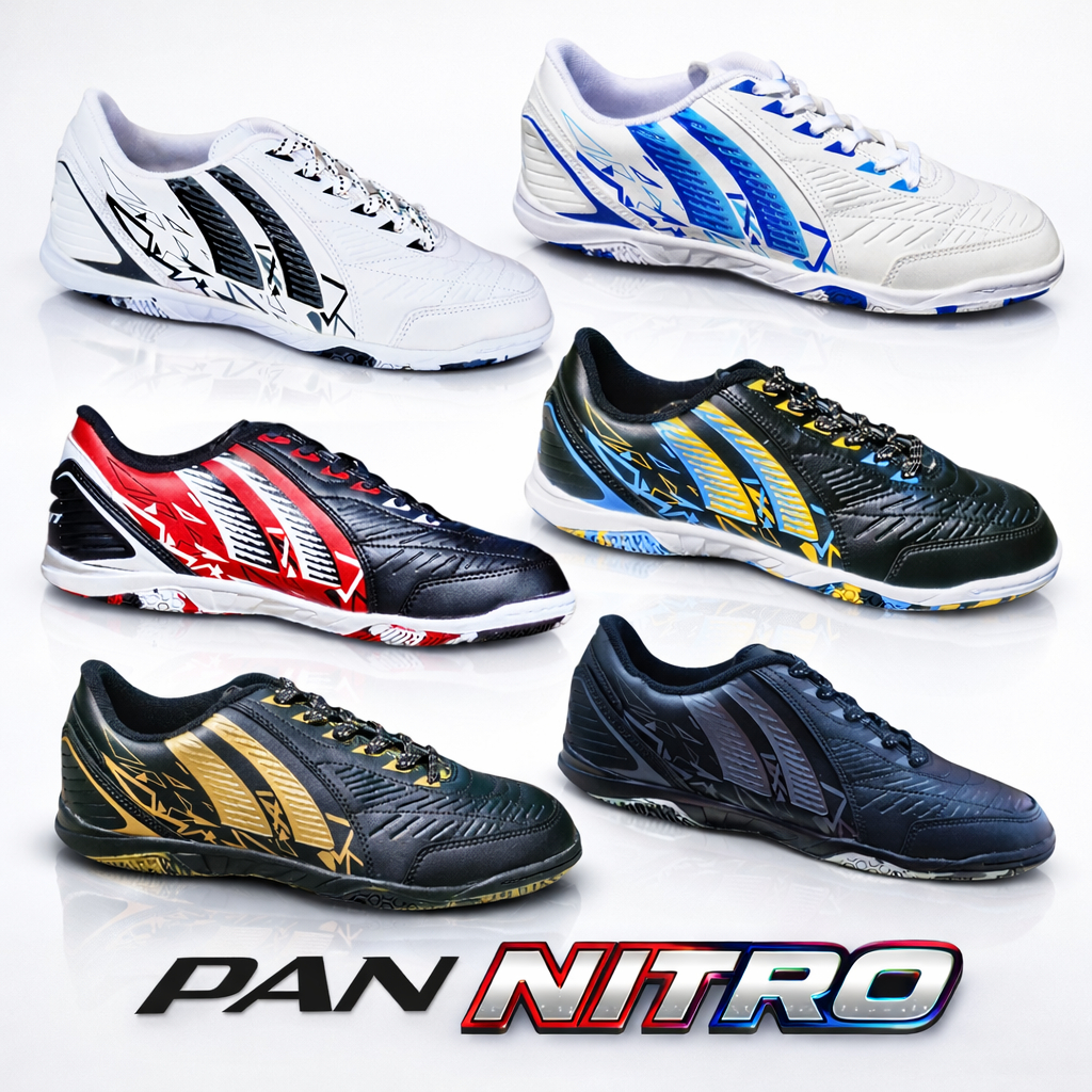 รองเท้าฟุตซอล แพน [PAN] PF14NB รุ่น NITRO [ลิขสิทธิ์แท้] 💯 ไซส์ 32-45 #พร้อมส่ง