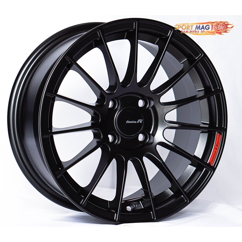 ล้อแม็กใหม่ RS05RR 4รู100 ET35 สีดำด้าน,กันเมทาลิก 7-15นิ้ว