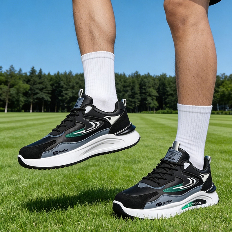Kicks  รองเท้าผ้าใบ รองเท้ากีฬาผู้ชาย พื้นนุ่ม น้ำหนักเบา เทคโนโลยีกันลื่นทนทาน ตัวเลือกที่ผู้ชายทุก