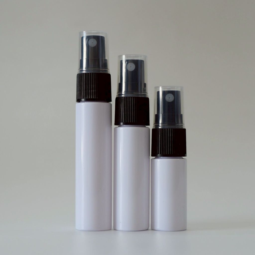 [COSS]  ขวดพลาสติก PET  สีขาว 10ml 15ml 20ml คอ18 ขวดสเปรย์ ขวดพ่นจมูก ขวดงวงช้าง ขนาดเล็ก พกพาสะดวก