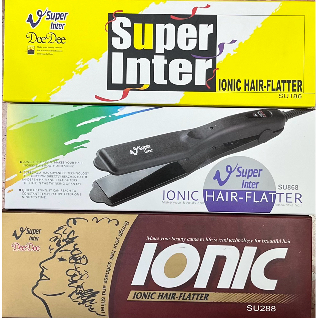 Super V เครื่องหนีบผม Super V Inter SU389 ของแท้100% จากบริษัท ซุปเปอร์วีฯ ที่รีดผม หนีบผมตรง เงาสวย