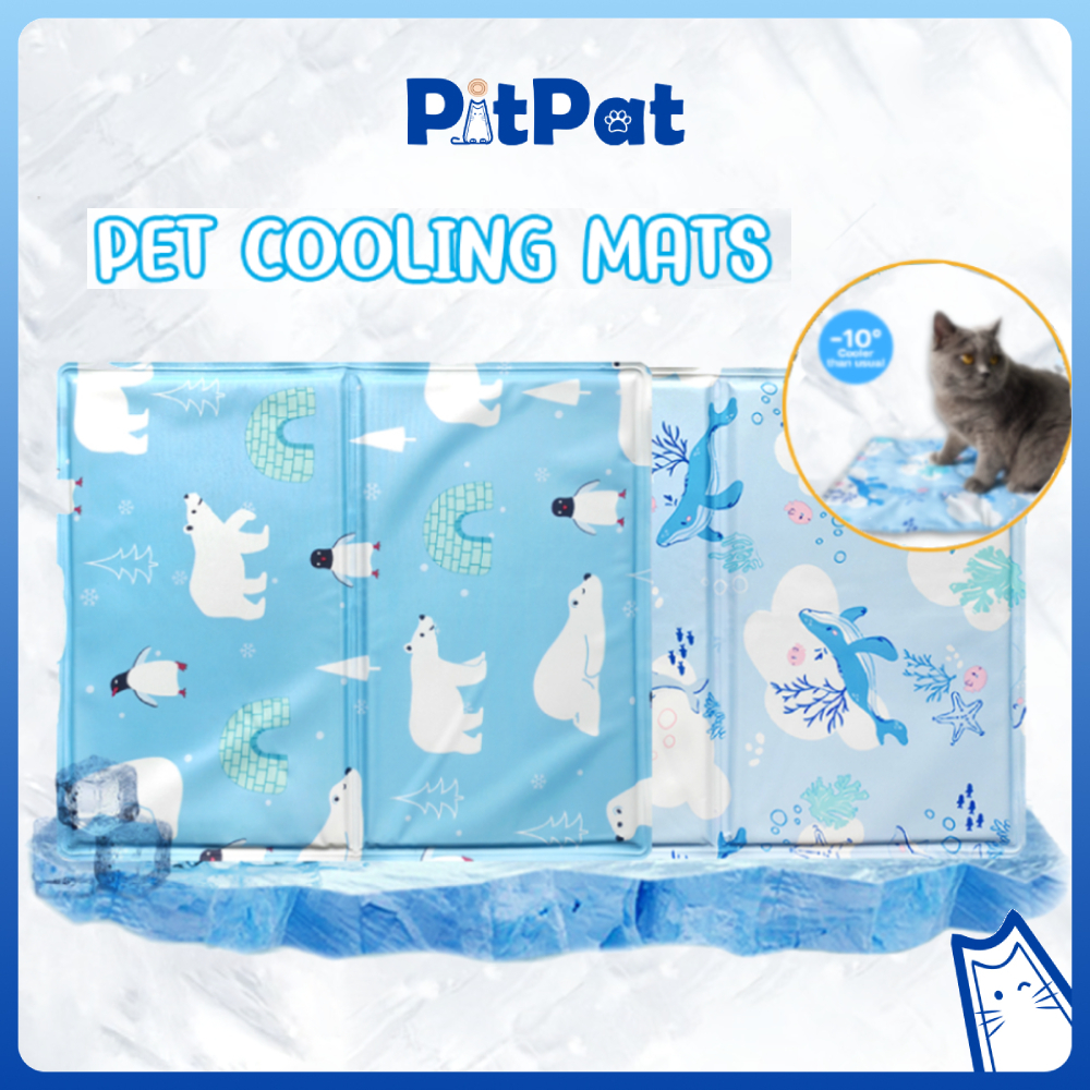 Pitpat ที่นอนเจลเย็น สำหรับสัตว์เลี้ยง แผ่นเจลเย็นสุนัข เบาะนอนเย็น สำหรับสัตว์เลี้ยง เย็นสบาย ต้องแช่เย็นก่อนใช้งาน