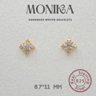 [ต่างหูเงินแท้ 92.5% ]Monika - Minimal Earrings(ดูขนาดก่อนสั่งซื้อ)