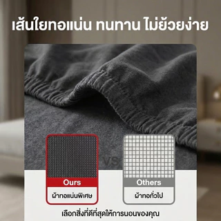 LULUNA ผ้าปูที่นอน ชุดผ้าปูที่นอน พร้อมส่ง 3ฟุต/3.5ฟุต/5ฟุต/6ฟุต ผ้าปูที่นอนกันไรฝุ่น รัดมุมรอบเตียง360°