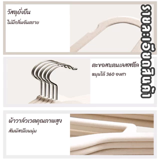 【มีสต็อกพร้อมส่ง】ตะขอแขวนเสื้อเด็กเวลเวท ไม่ลื่น เป็นมิตรกับผิวหนัง เป็นมิตรกับสิ่งแวดล้อม 50ชิ้น
