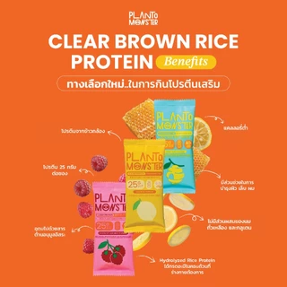 Planto Monster Clear Protein โปรตีนพืชแบบใส จากข้าวกล้อง รสฮันนี่ ยูซุ 1 ซอง โปรตีน 25 กรัม