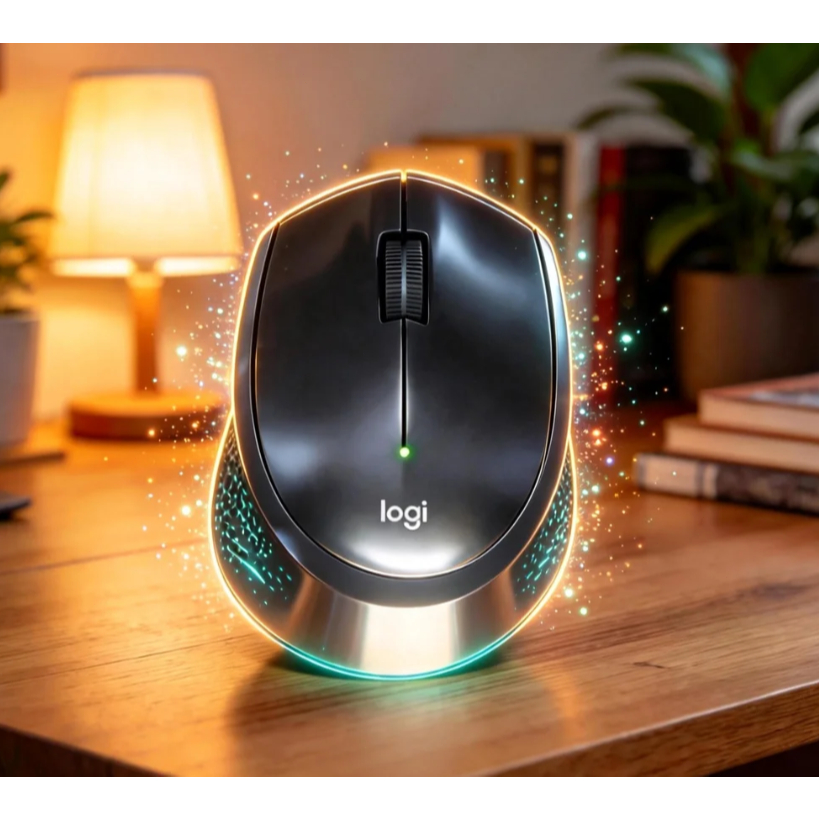 Logitech M331 Wireless Mouse Silent Plus (ฺBlack) เมาส์ไร้สาย เสียงคลิกเบา สีดำ ของแท้ ประกันศูนย์ 1