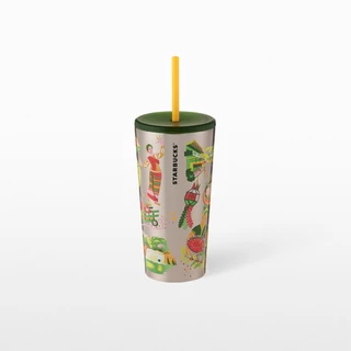 Starbucks Stainless Steel Chiang Mai Discovery Cold Cup 16oz. ทัมเบลอร์สตาร์บัคส์สแตนเลสสตีล ขนาด 16ออนซ์ A11180110