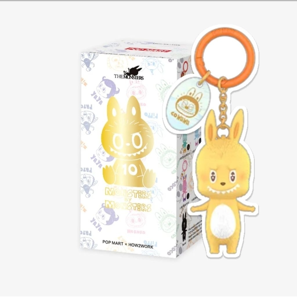 (พร้อมส่ง) ป้ายเหลือง LABUBU&COWAWA - THE MONSTERS 10th Anniversary Series Figures