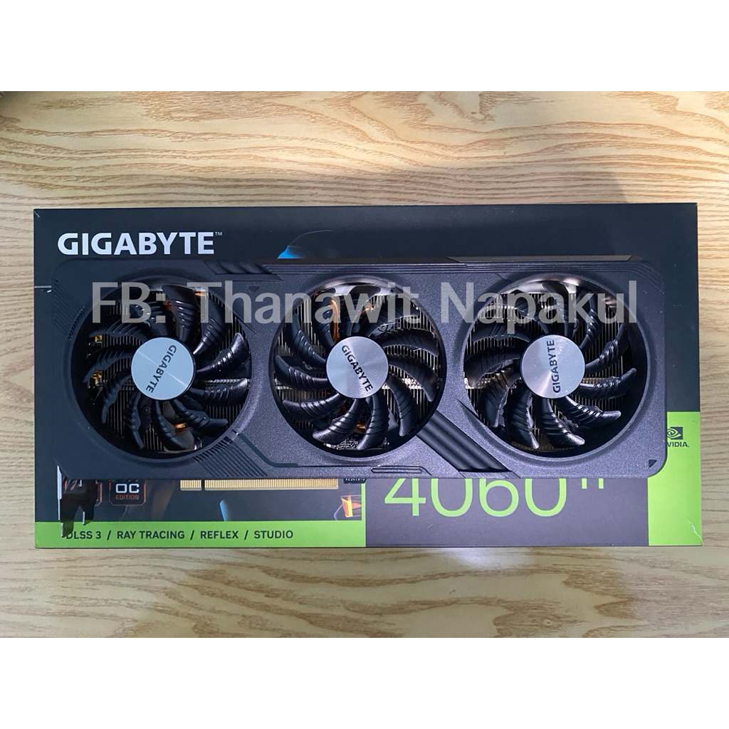 RTX 4060Ti 8GB Gigabyte 3พัดลม (มือสอง)