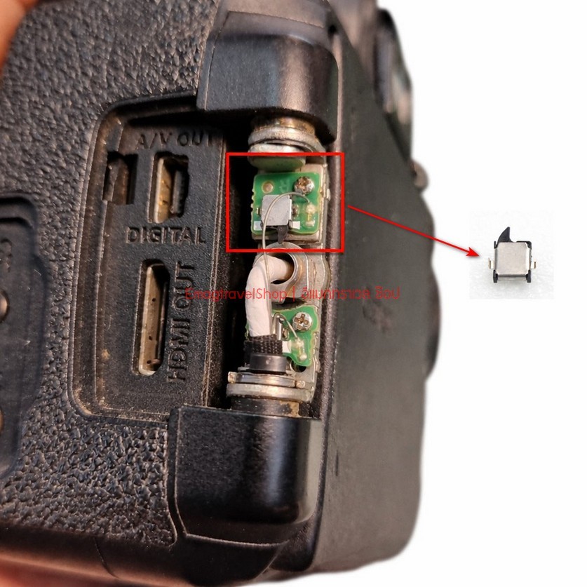 สวิตช์บานพับจอ ซ่อมจอกลับหัว กล้อง Canon 600D 650D 700D 60D 70D