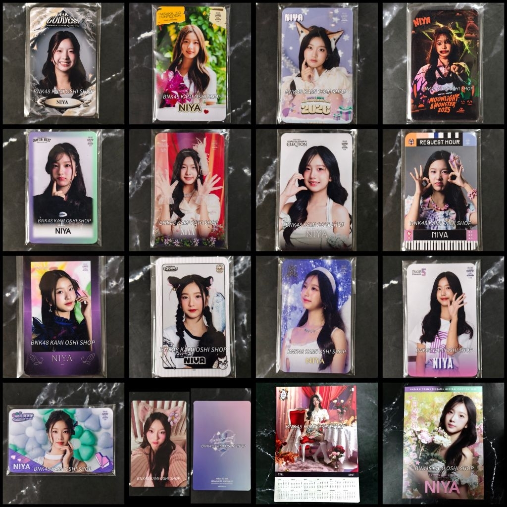 นีญ่า NIYA BNK48 ของสะสม [ 5/6 ] magnet หายาก การ์ด Card photocard A3 Poster โปสเตอร์ พร้อมใส่เคส