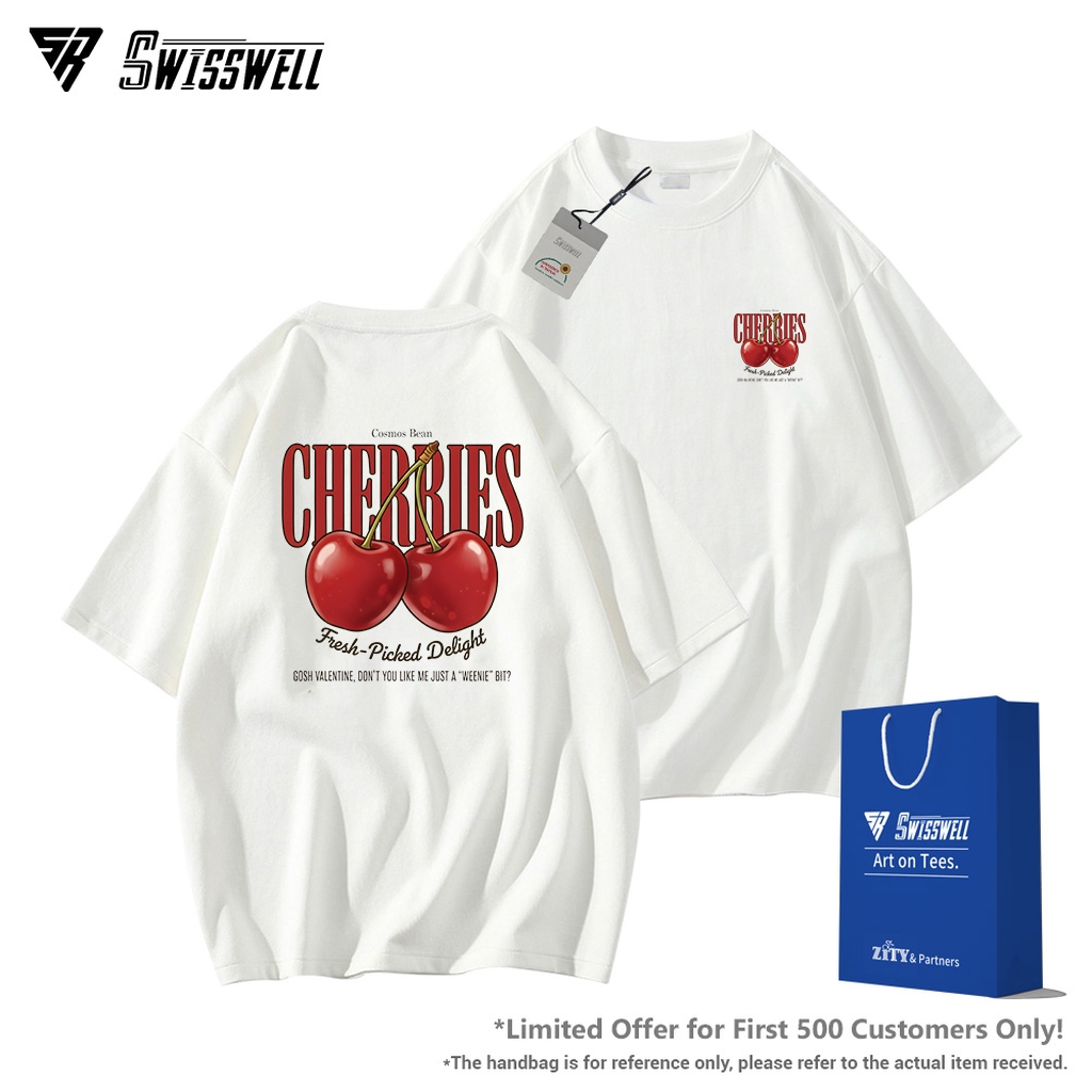 ✨SwissWell✨ cotton 100% เสื้อยืด คอกลม  เสื้อ essentials คุณภาพดี oversized เสื้อคู่รัก Holiday T-Sh