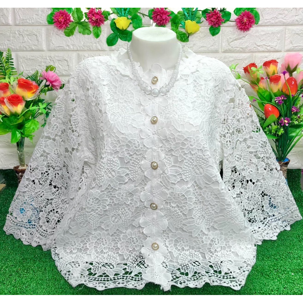 เสื้อลูกไม้ผู้หญิงมีชับใน