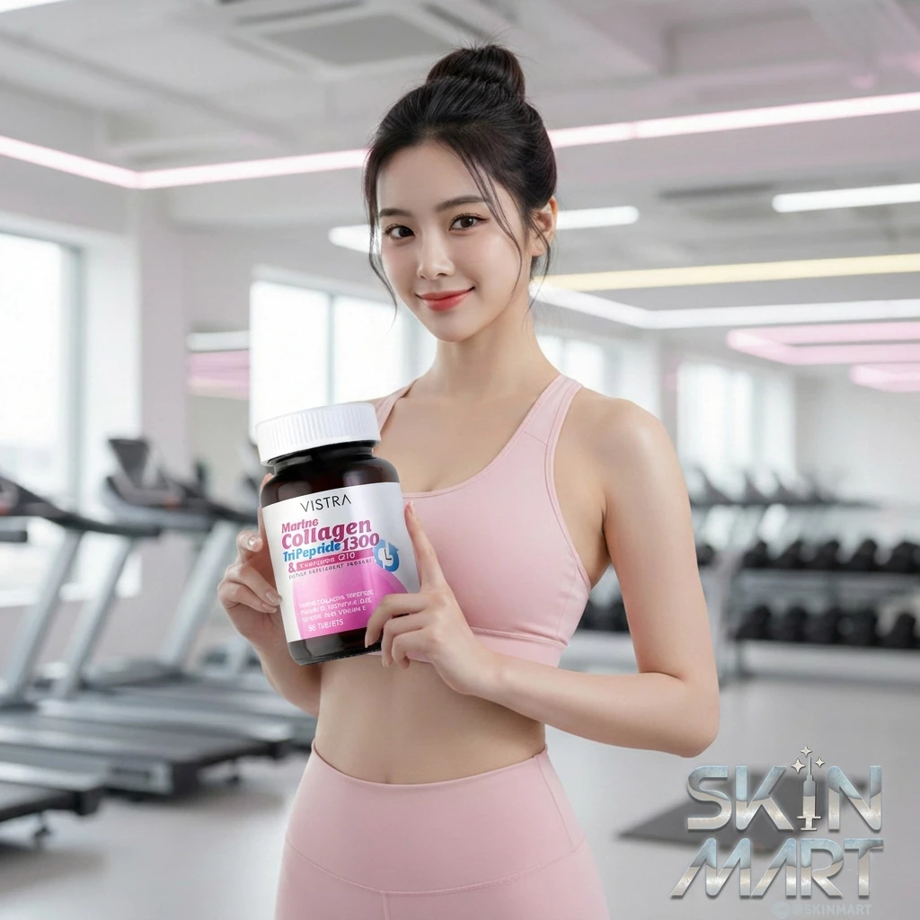 Vistra Tri-peptide collagen Marine 1300 คอลาเจนเปปไทด์ ยกแพ็ค (ทักแชทหลังจากกดสั่งด้วยนะคะ)