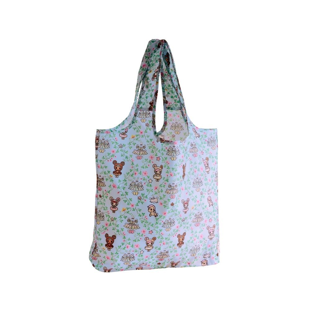 Cath Kidston Female Foldaway Shopper Tokidoki Paper Dresses Blue