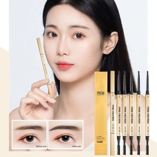 ดินสอเขียนคิ้ว กันน้ำ ดินสอเขียนคิ้วแบบหมุน 2 in 1 มีแปรงปัดคิ้วในตัว มี 5 สีให้เลือก GMB