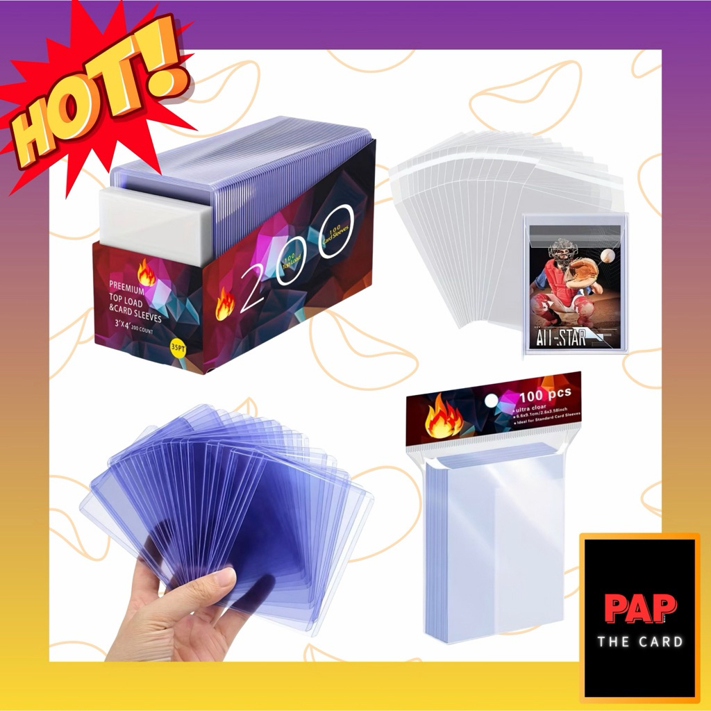 [พร้อมส่ง] Toploader, Card Sleeves, ซองใส่Toploader (สำหรับการ์ด Onepiece Pokemon Yugi อื่นๆ)