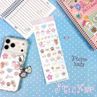 DADDY | 	 Purr Cute Meow Sticker สติ๊กเกอร์ ลายแมว สุดน่ารัก